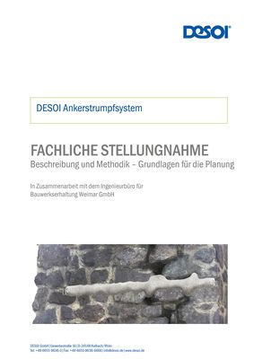 Fachliche Stellungnahme - Ankerstrumpfsystem 